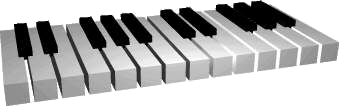 Virtual piano keys