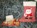 The basic setup: Christmas cards + a giant Christmas stocking Picture